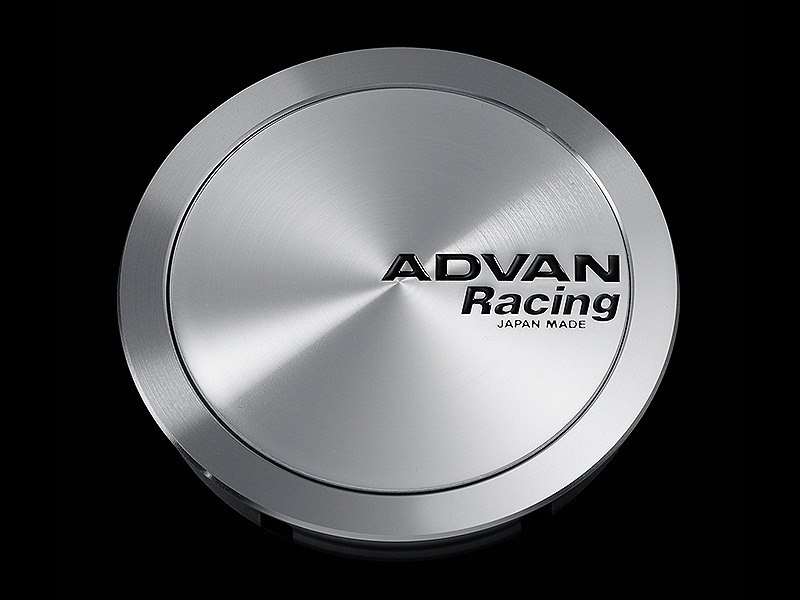 Advan Racing Centre Cap Full Flat - 73mm / Platinium