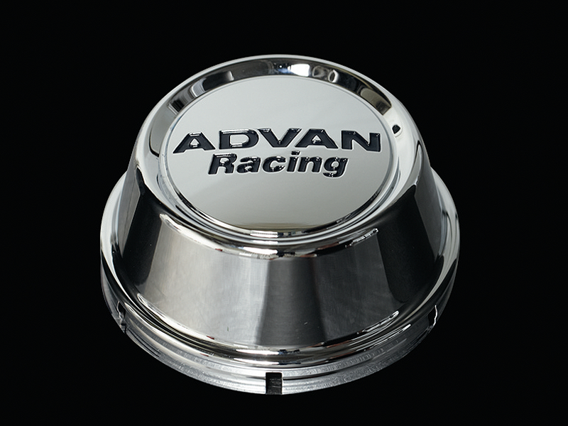 Advan Racing Centre Cap High - 73mm / Chrome - Wheels