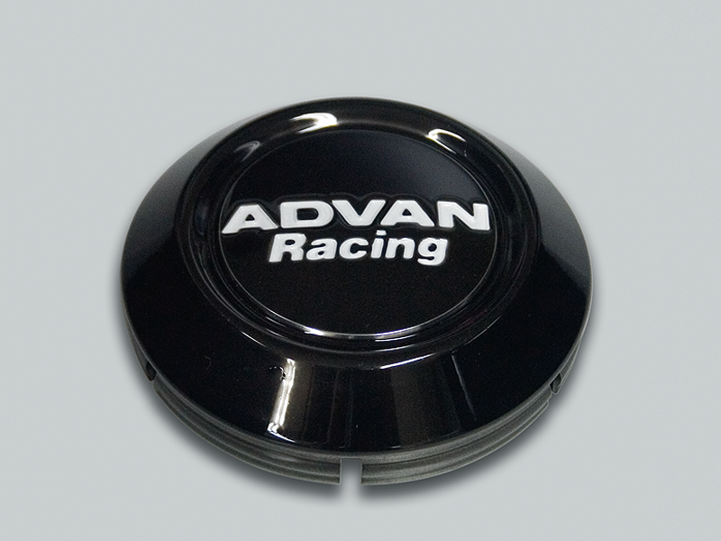 Advan Racing Centre Cap Low - 73mm / Black - Wheels