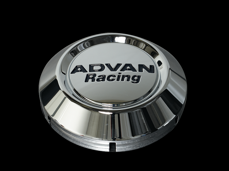 Advan Racing Centre Cap Low - 73mm / Chrome - Wheels