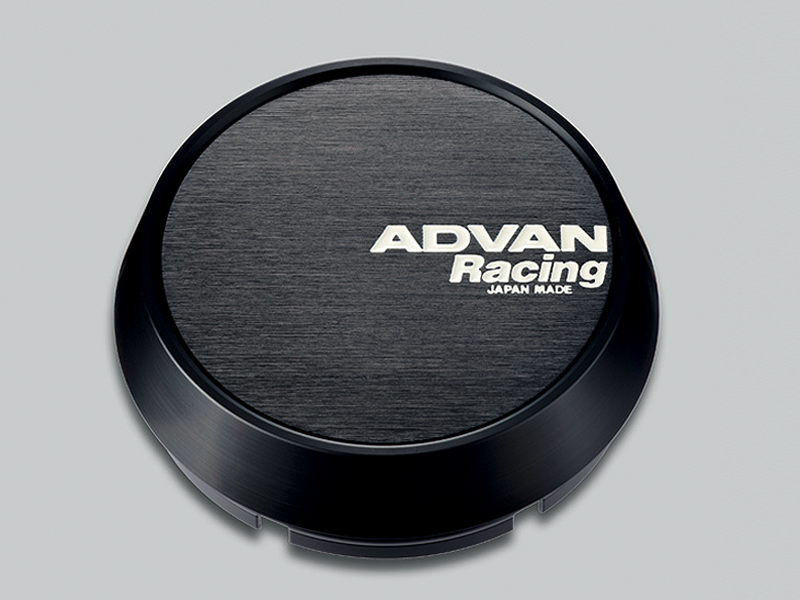 Advan Racing Centre Cap Mid - 73mm / Black - Wheels