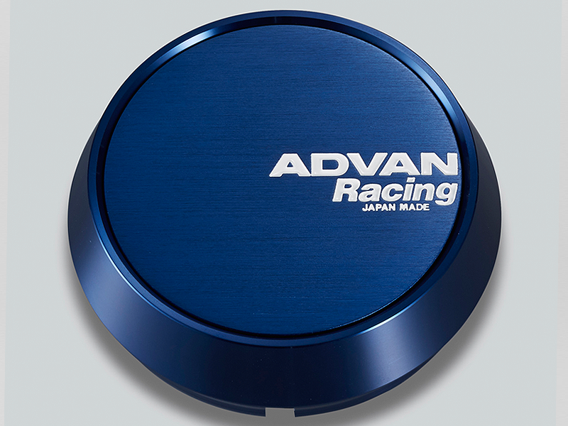 Advan Racing Centre Cap Mid - 73mm / Blue Anodized - Wheels