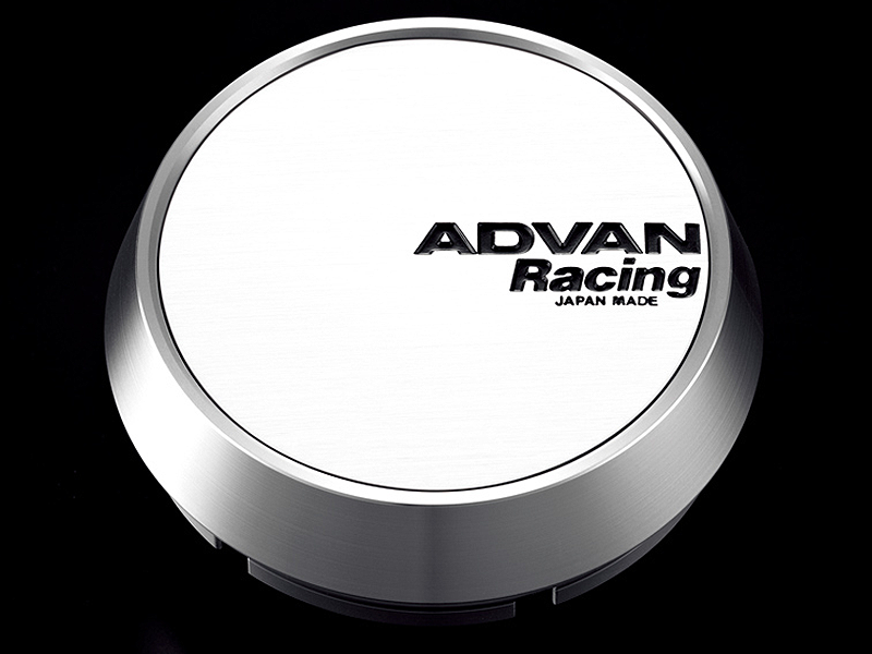 Advan Racing Centre Cap Mid - 73mm / White - Wheels