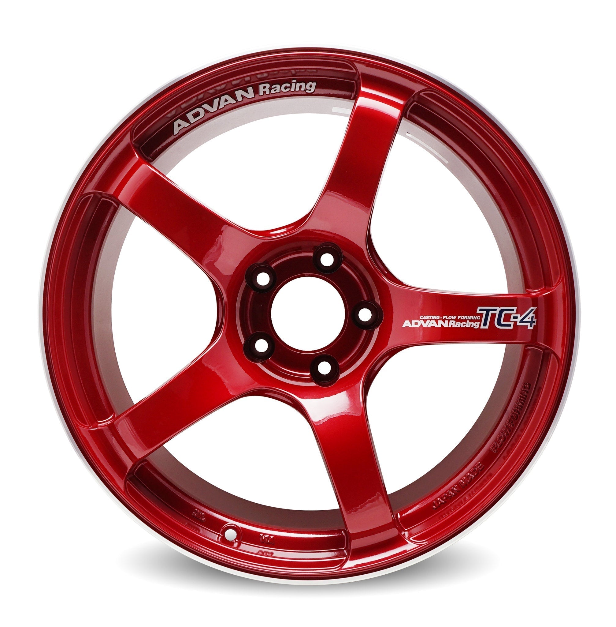 Advan TC-4 4x98 - 17x7.5 +98 4x98 / Racing Candy Red & Ring