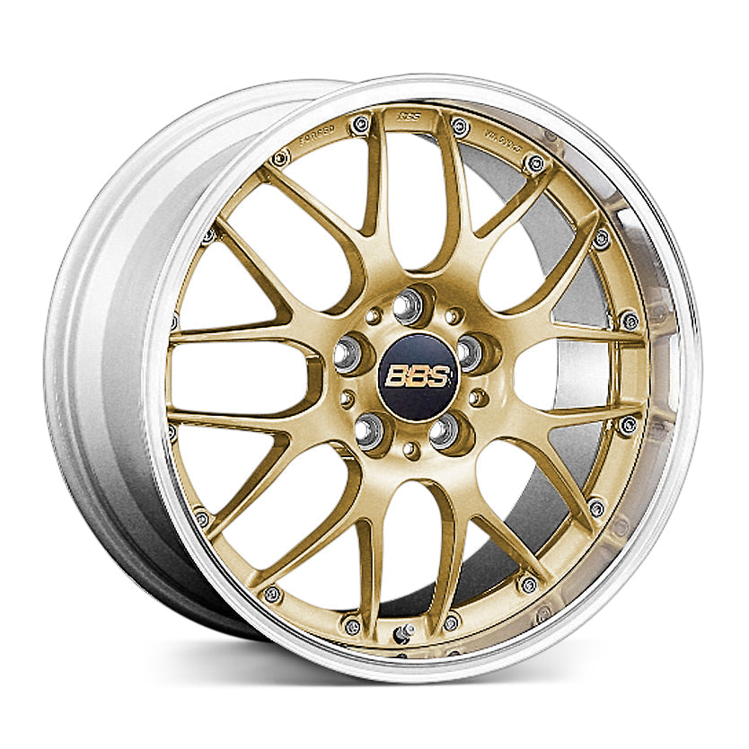 BBS RS-GT - RS908 18x7.5 +45 5x114.3 / Gold disk and Silver