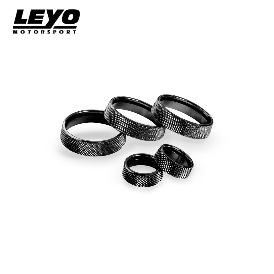 Billet Aluminum Knobs 5PC (Black) - Volkswagen - Interior