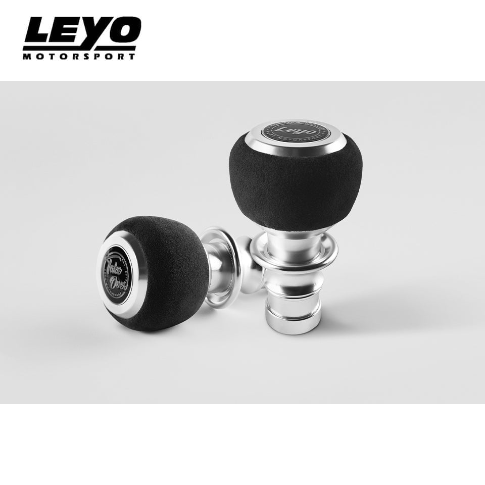 Black Alcantara DSG Shift Knob Silver Anodized - Volkswagen
