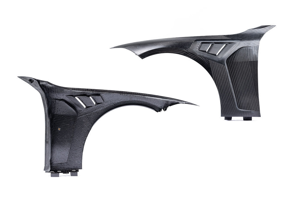 Carbon Vented Front Fender Set for BMW M3 G80 G81 - Carbon