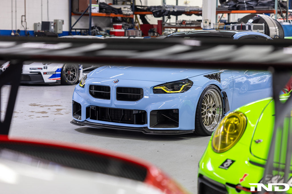 Class 3 Carbon Adjustable Front Lip for BMW M2 G87 - Carbon