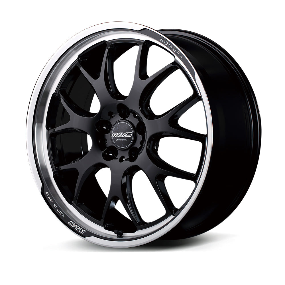 Homura 2x7RA 19’’ - 19x8 + 45 5x112 / Glossy Black/Rim