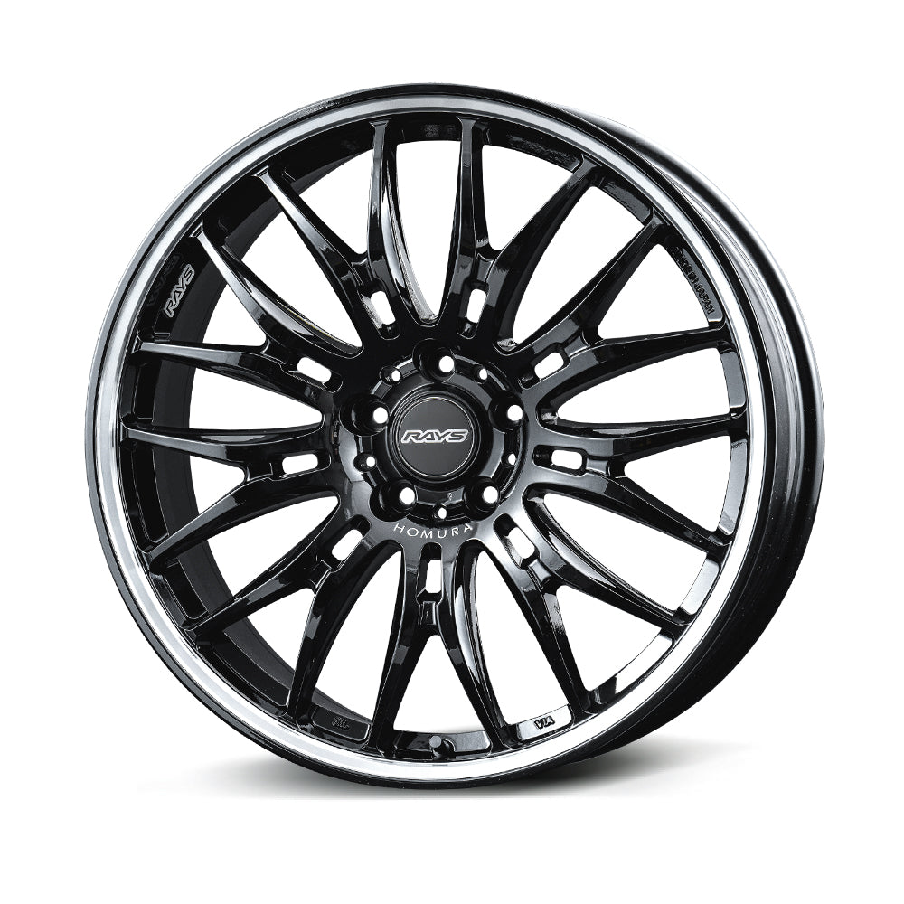 Homura 2x9BD - 20x8.5 + 45 5x114.3 / Glossy Black/Rim DC