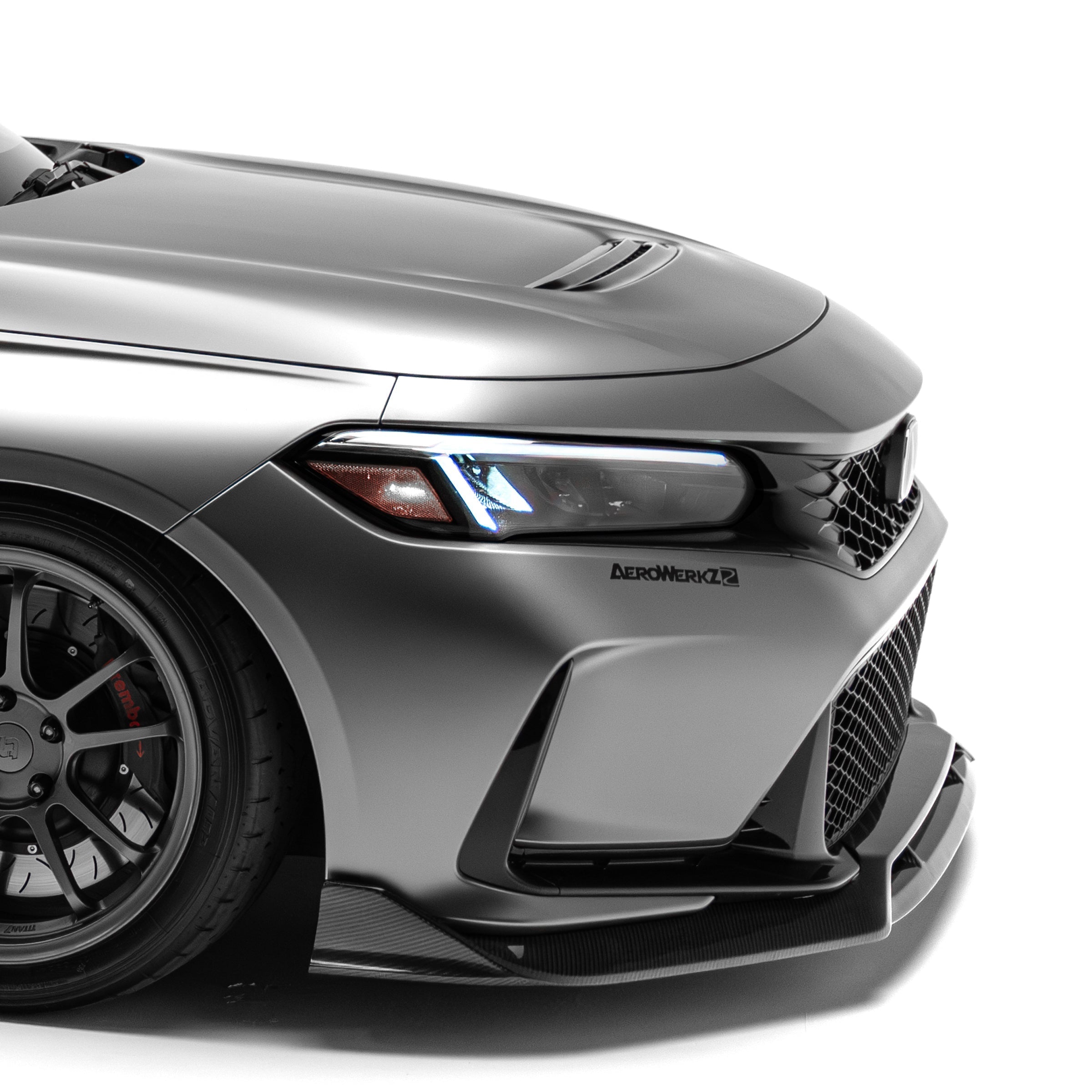 Honda Civic FL5 Type R Carbon Fiber Front Lip - Front Lip