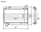 Koyo (Koyorad) Performance Radiator: Nissan 350Z / Fairlady