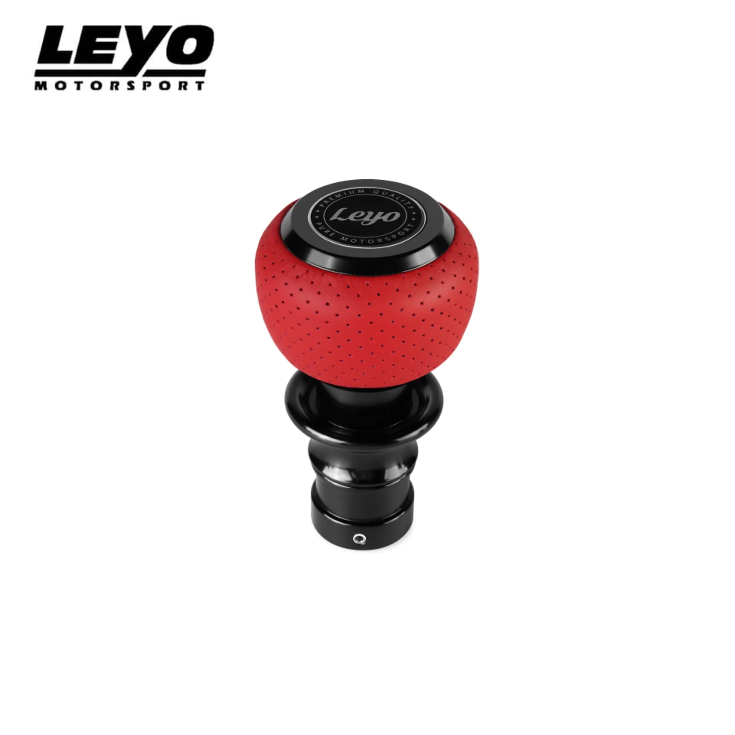 Leyo Red Nappa DSG Shift Knob (Blk Anodized) - Shift Knobs