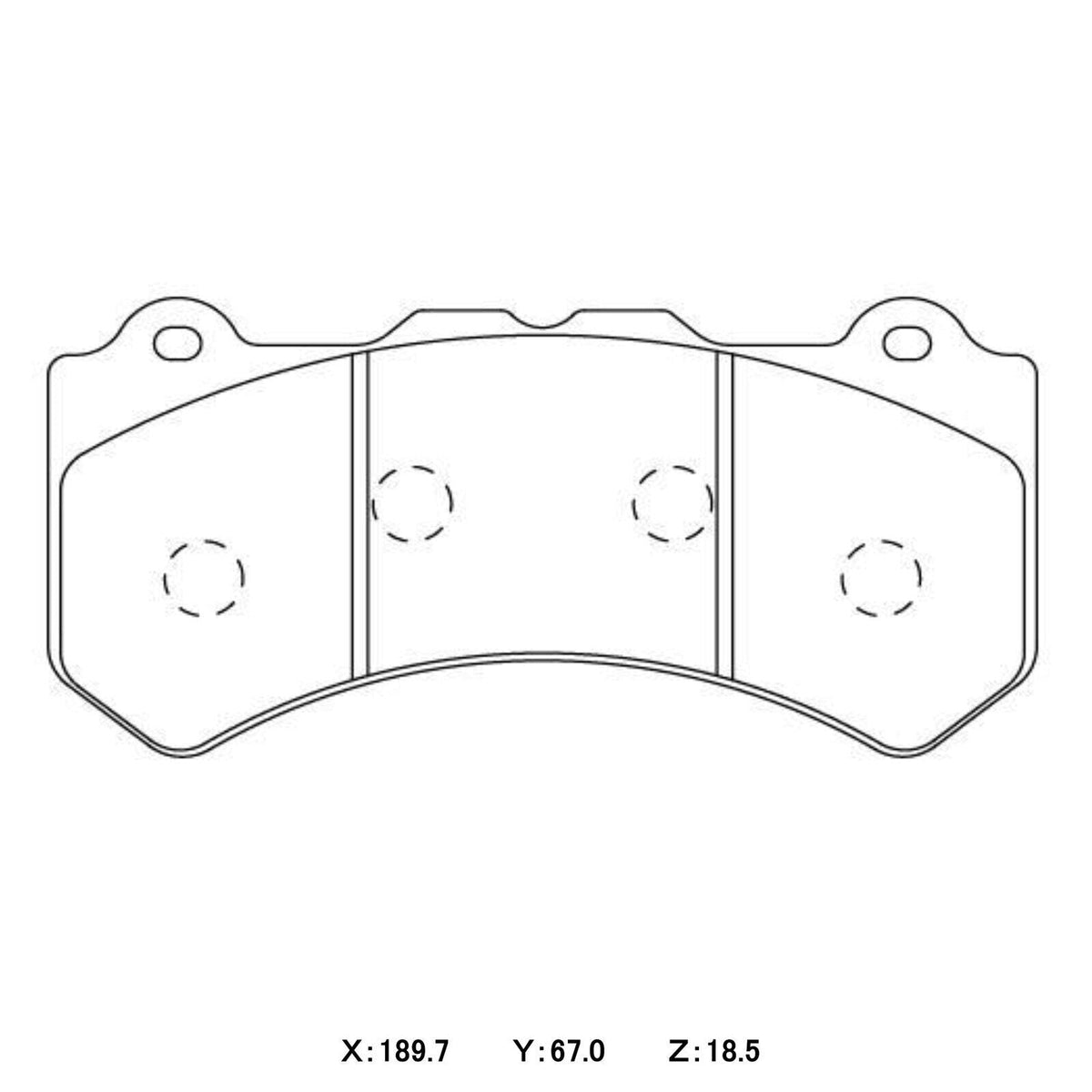 Paragon Pads P2 suit Nissan R35 Front Street - Brake Pads