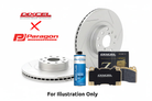Paragon PAR4650S Front Rotor + Dixcel Brake Pad Combo –