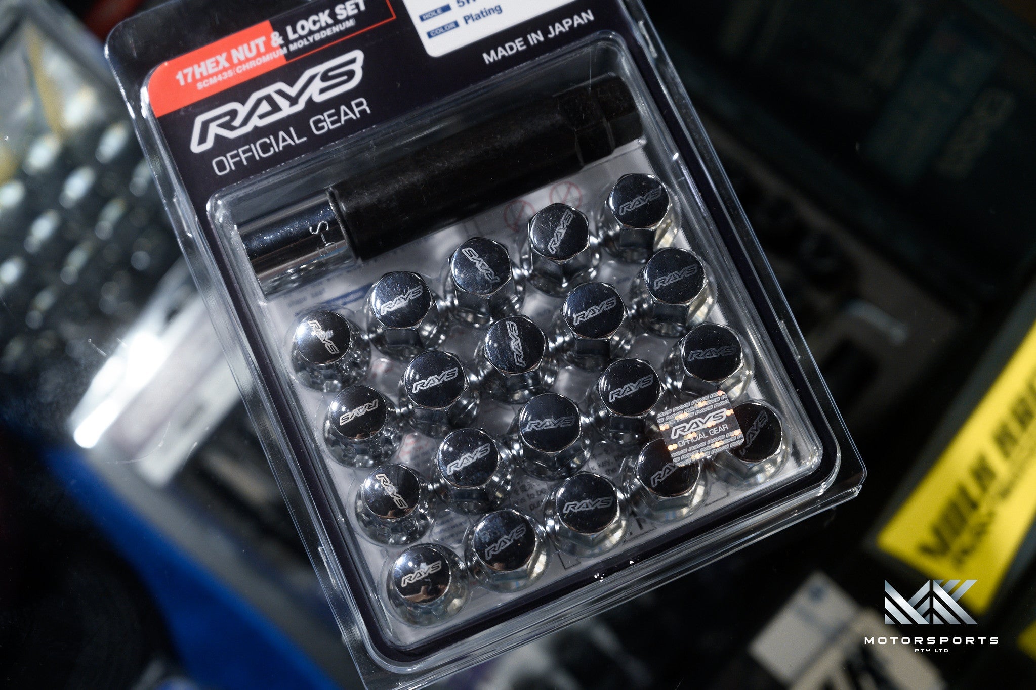 RAYS 17HEX Lock & Nut Set - Steel Wheel Nuts at MK MOTORSPORTS | Wheel ...