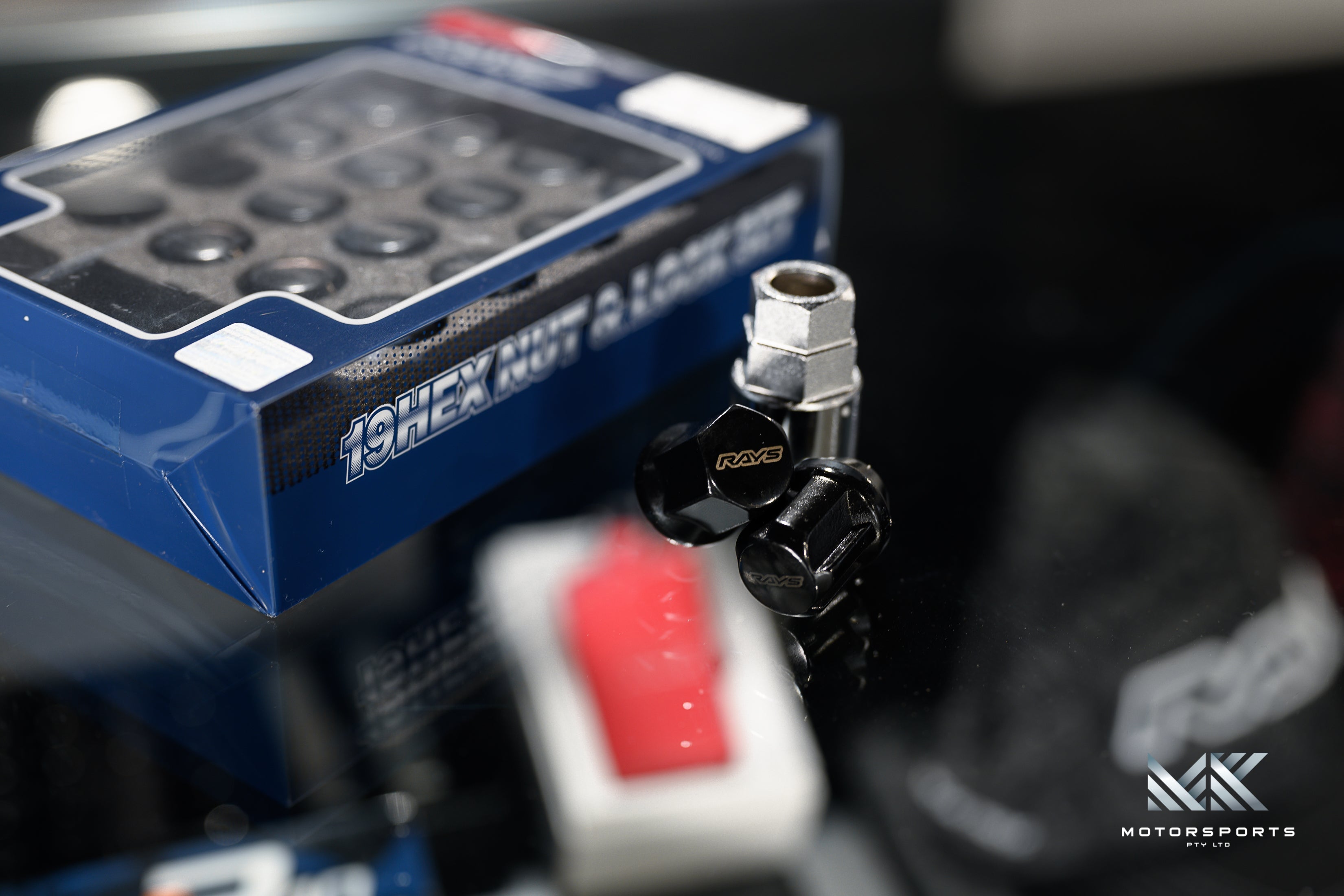 RAYS 19Hex Lock & Nut Set - Steel Wheel Nuts - Premium Wheel Nuts from RAYS - From just $239.00! Shop now at MK MOTORSPORTS