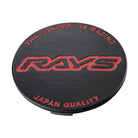 RAYS General Centre Cap - No.107 V4 BK Hairline/RD - Centre