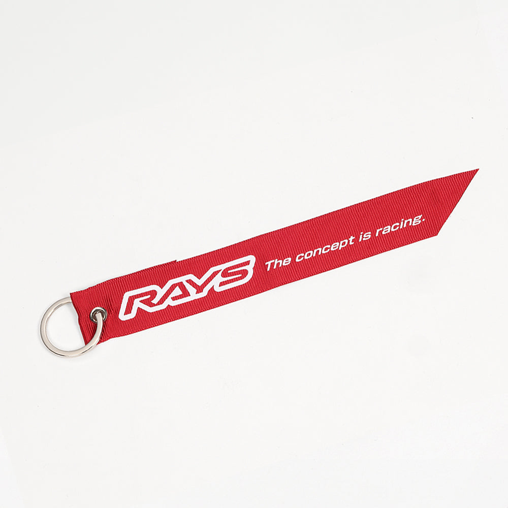 RAYS Official RAYS Logo Ribbon + O Ring Type - Red