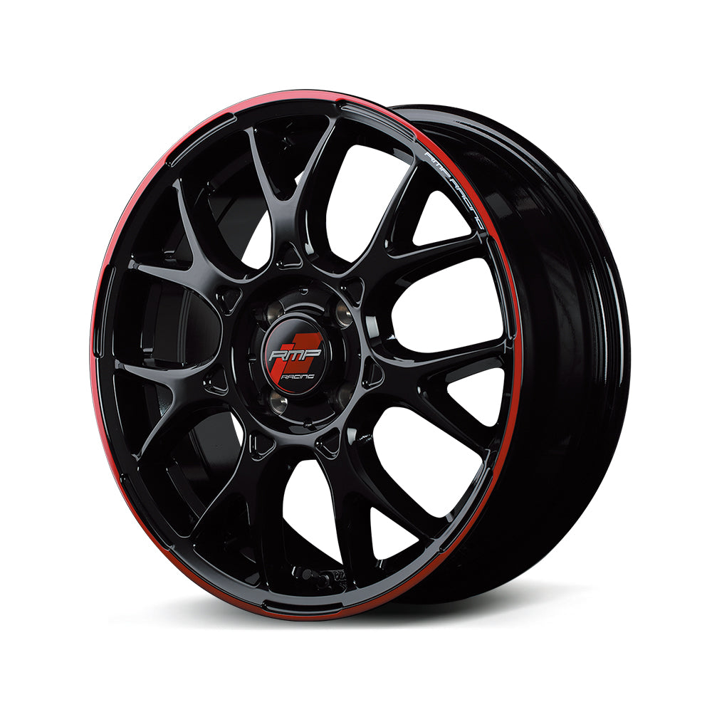 RMP Racing R27 - 15x5 + 45 4x100 / Black/Rim Red Line