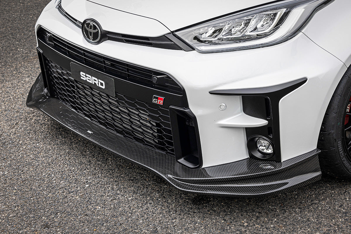 SARD GT1 Front Half Spoiler for GR Yaris - Gen1 / Carbon