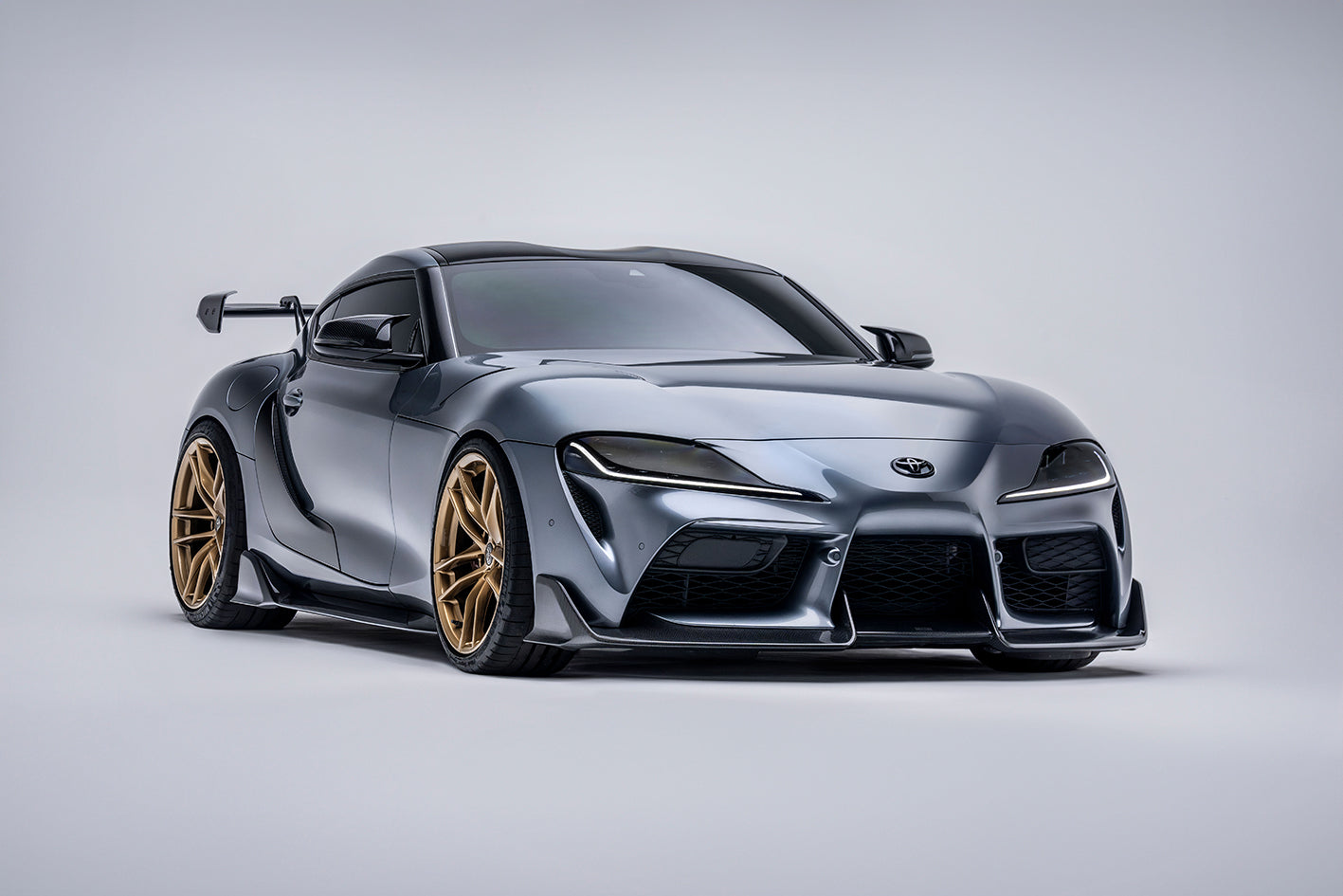 Toyota GR Supra A90 Carbon Fiber Front Lip 2019+ - Front