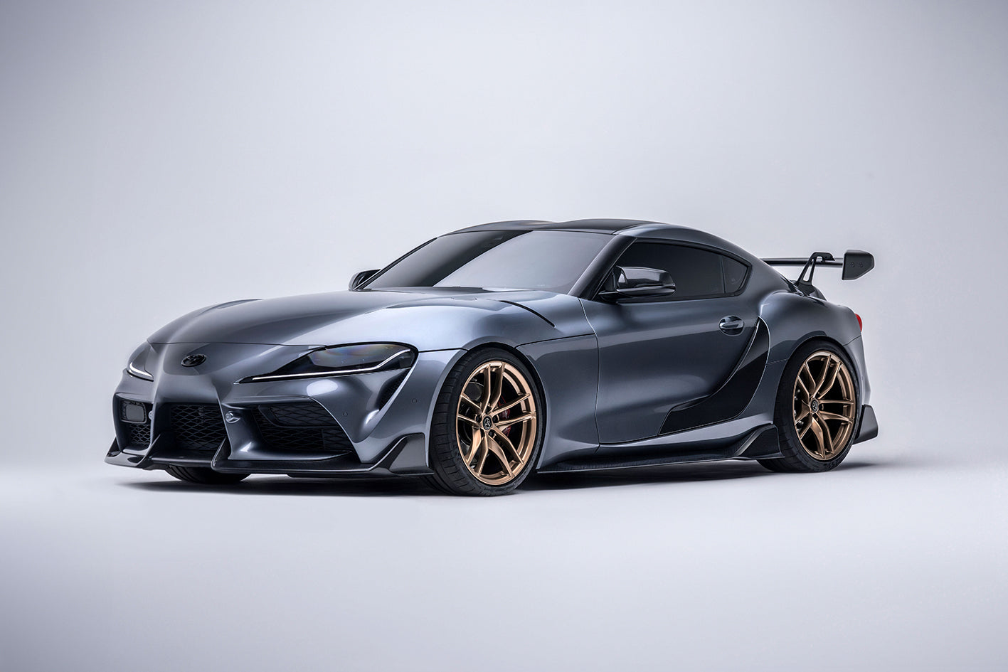 Toyota GR Supra A90 Carbon Fiber Front Lip 2019+ - Front