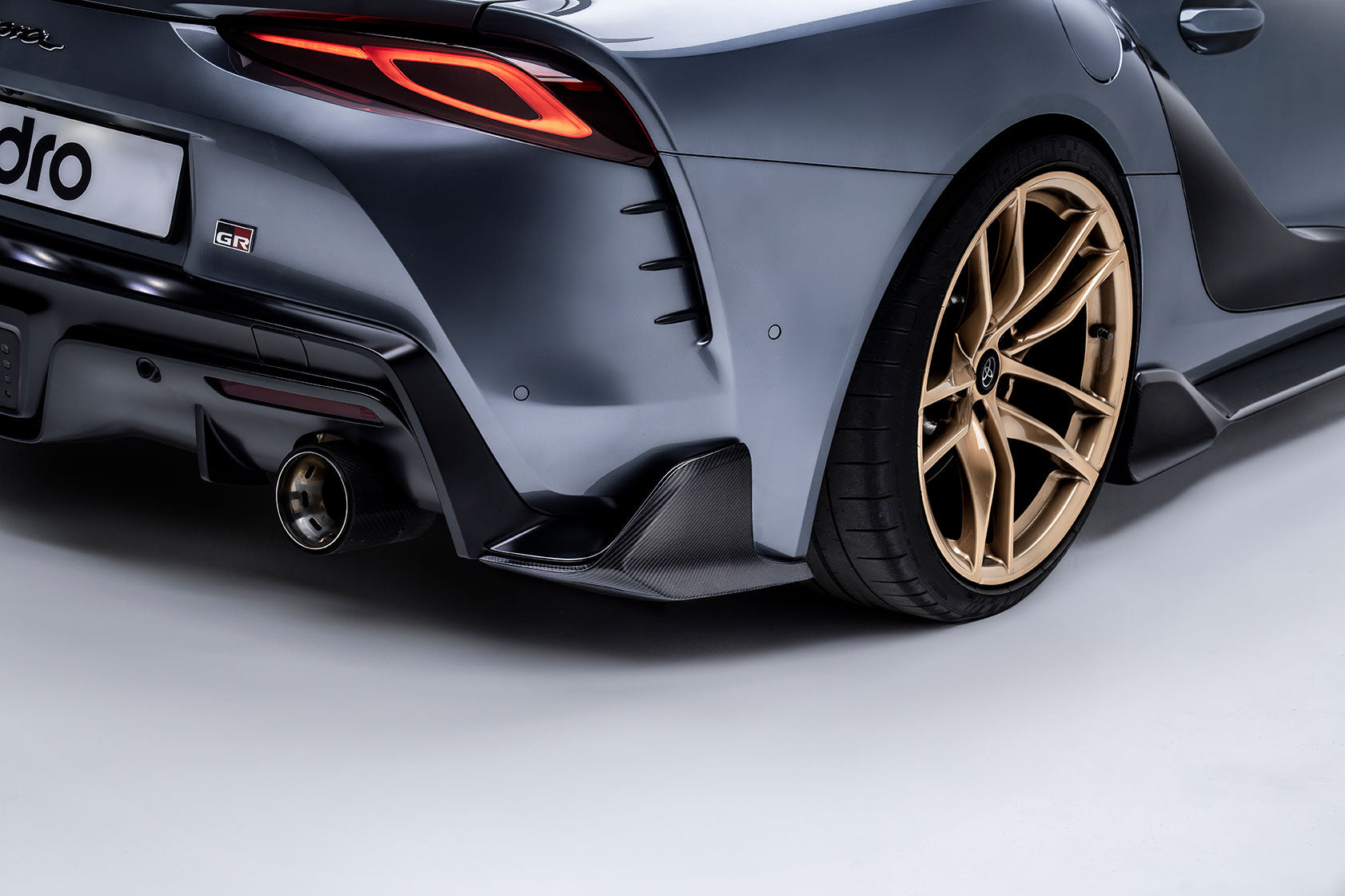Toyota GR Supra A90 Carbon Fiber Rear Winglets 2019+ - Rear