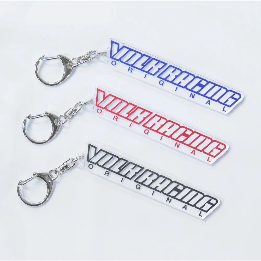 VOLK RACING LOGO ACRYLIC KEY CHAIN - Merchandise