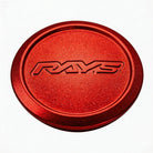 Volk Racing Model-01 Centre Cap - Low Type - Metallic Red