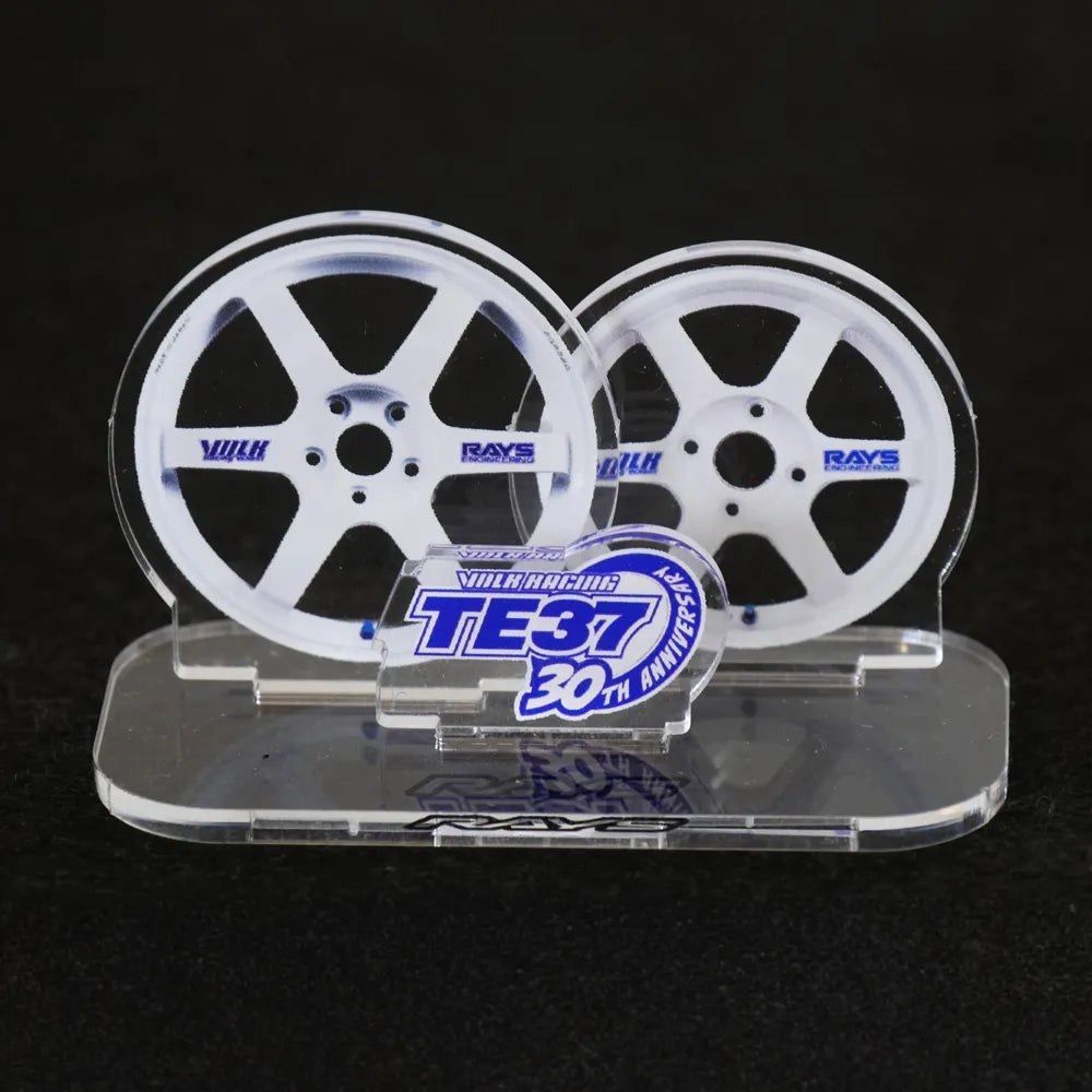 VOLK RACING TE37 30TH ACRYLIC STAND - White - Merchandise