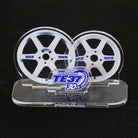 VOLK RACING TE37 30TH ACRYLIC STAND - White - Merchandise