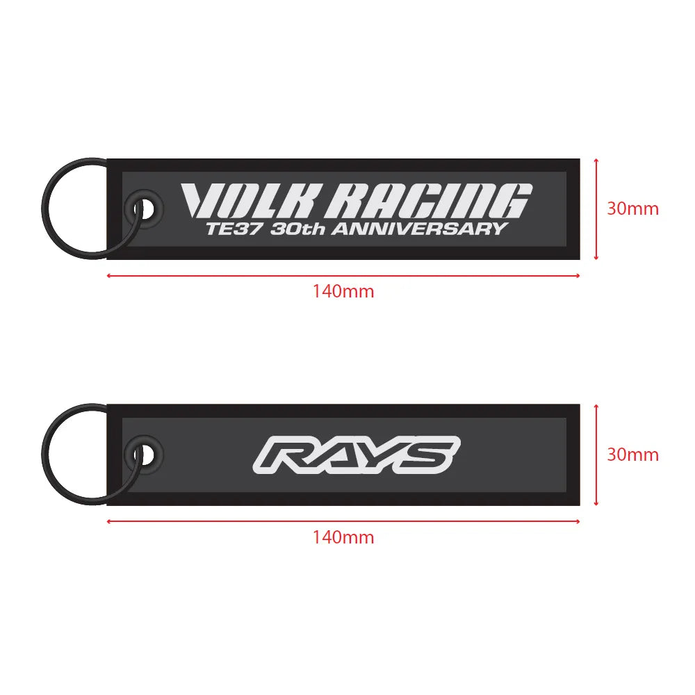 VOLK RACING TE37 30TH KEY TAG BK - Merchandise
