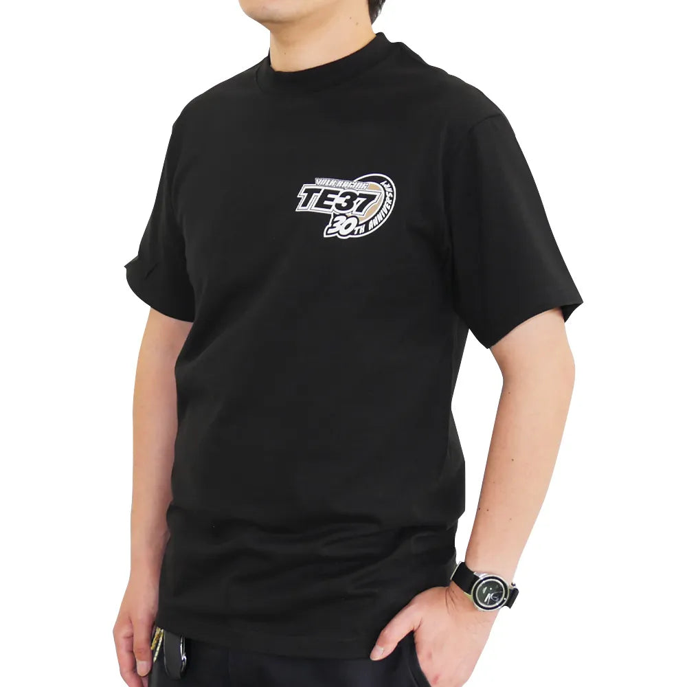 VOLK RACING TE37 30TH LOGO T-SHIRT - Black / Medium