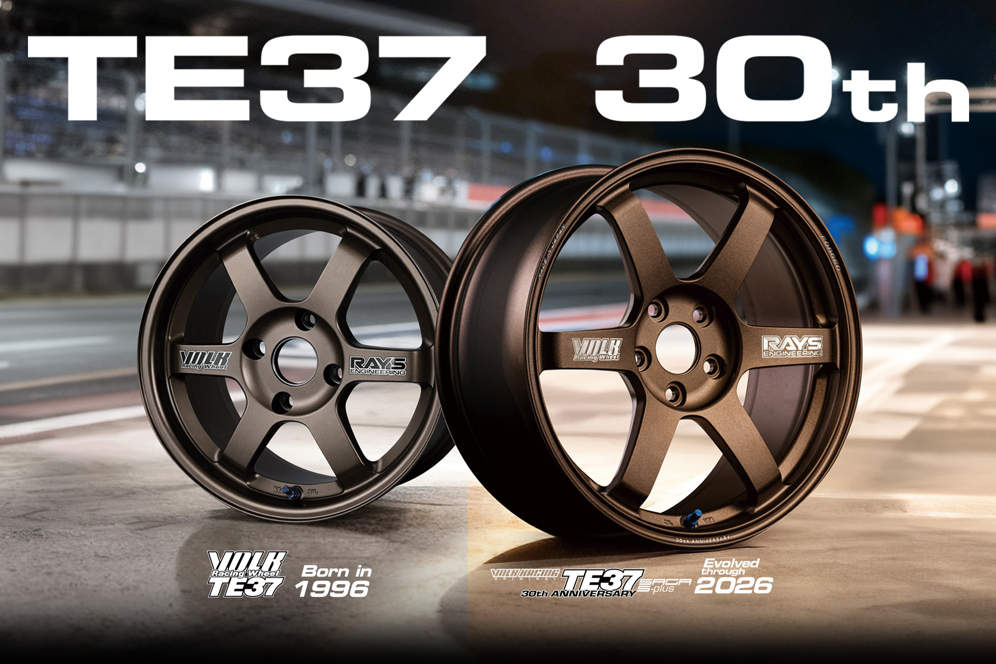 Volk Racing TE37 SAGA S-plus 30th Anniversary Sticker
