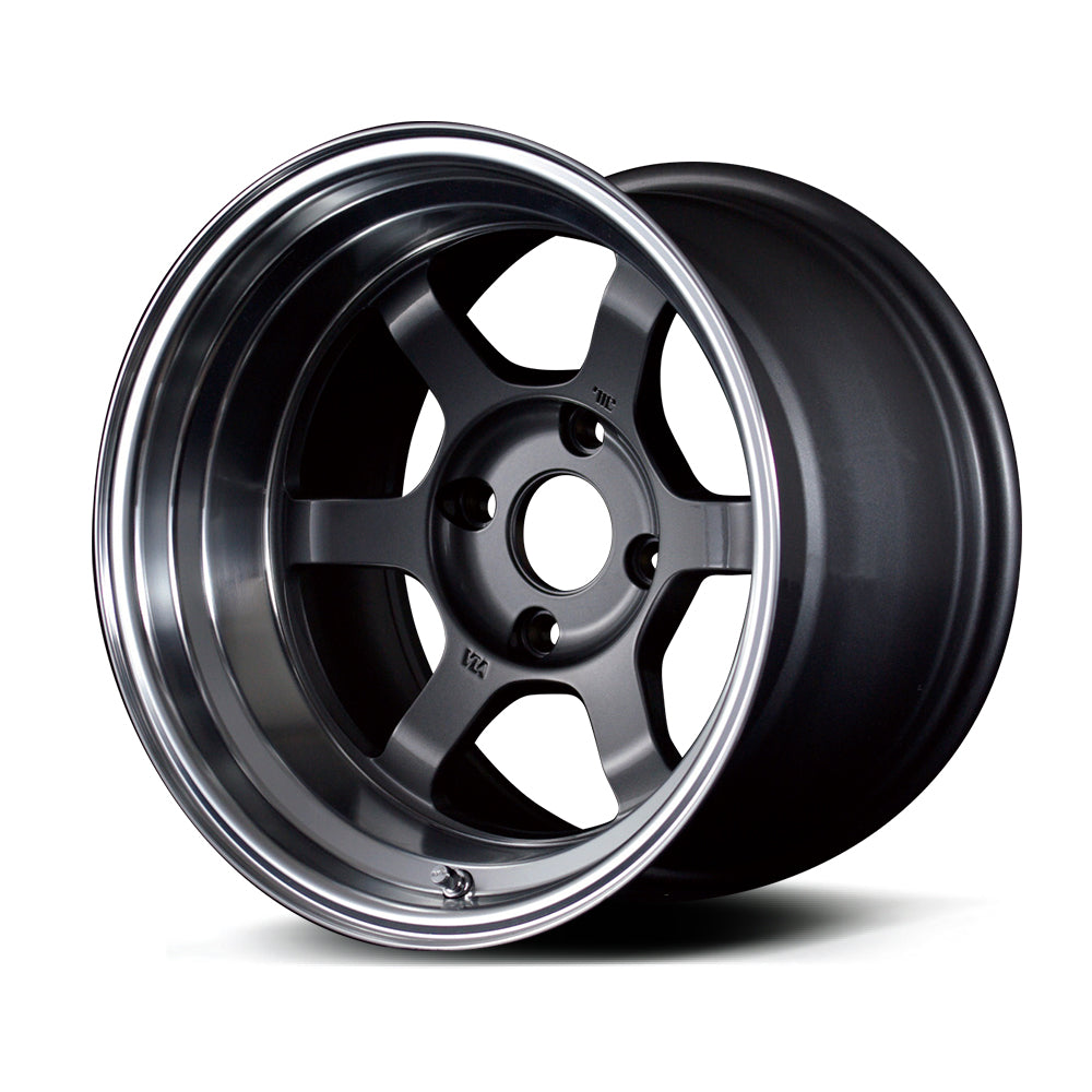 Volk Racing TE37V - 15x7.5 + 25 4x100 - S / Gunmetal/Rim DC